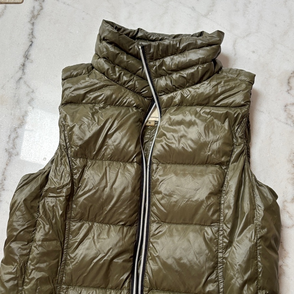 Puffer Long Vest- army green - Picture 6 of 7